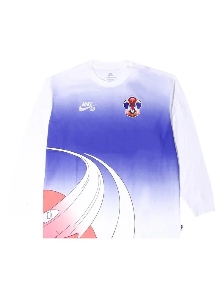 Футболка Nike SB Team USA Team Long-Sleeve Tee — изображение 1 из 1, белый/синий