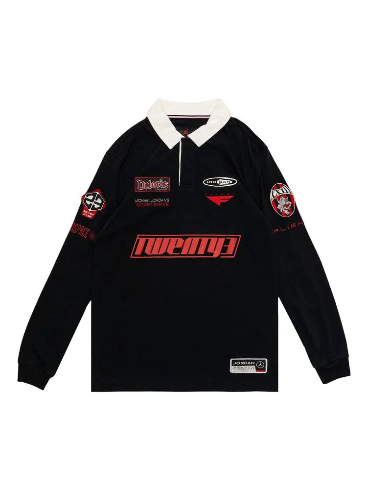 Топ Air Jordan Essentials Long-Sleeve Rugby Top — изображение 1 из 1, черный