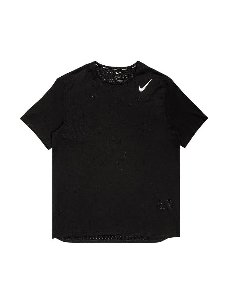 Топ Nike AeroSwift Dri-FIT ADV Short-Sleeve Running Top — изображение 1 из 1, черный/белый