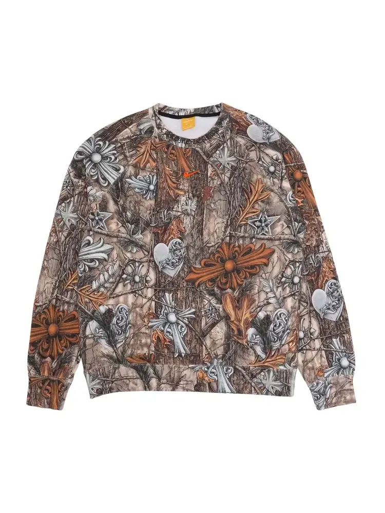 Свитшот Chrome Hearts x NOCTA x Nike Cardinal Stock Fleece Crewneck 'Multi-Color/Safety Orange' — изображение 1 из 2, мульти