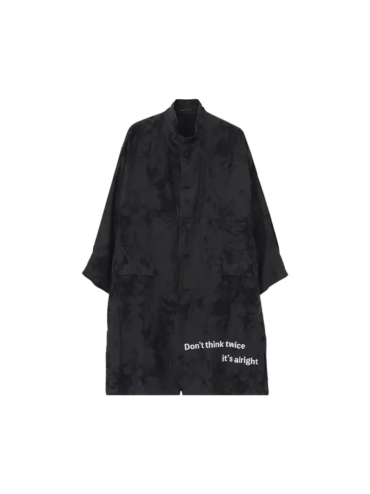 Куртка-стойка Yohji Yamamoto Pour Homme Message — черный