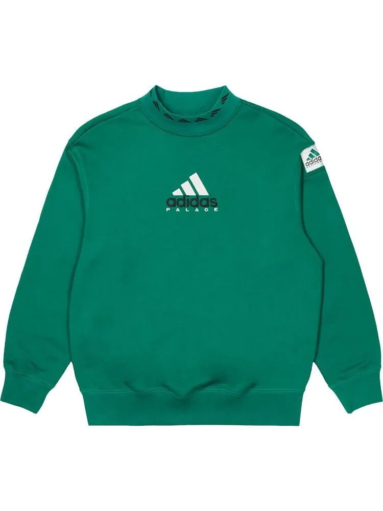 Толстовка Palace x adidas EQT Crew 'Green' — изображение 1 из 2, зеленый