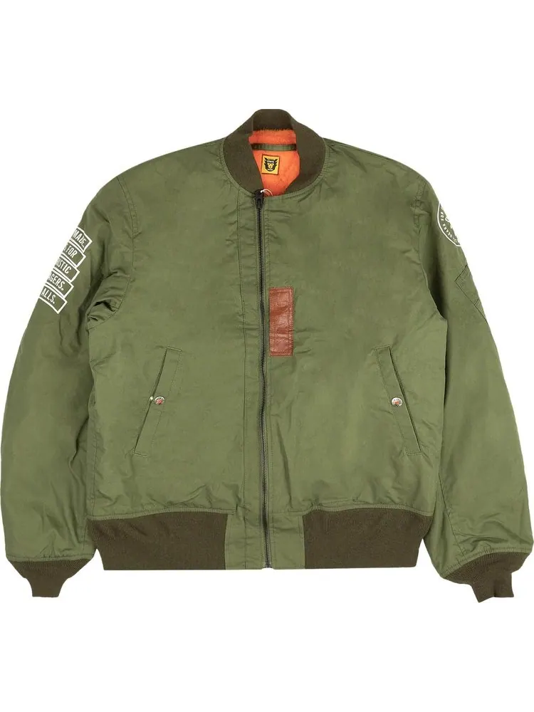 Куртка Human Made Flight Jacket 'Olive' — зеленый