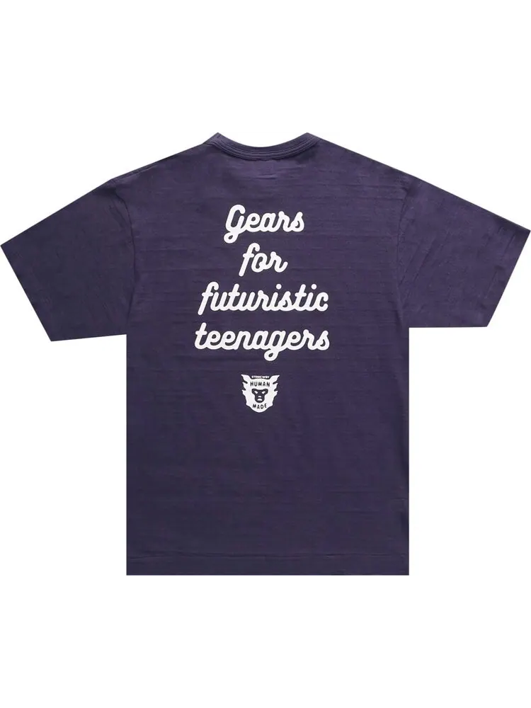 Футболка Human Made One Point T-Shirt 'Navy' — изображение 2 из 2, синий