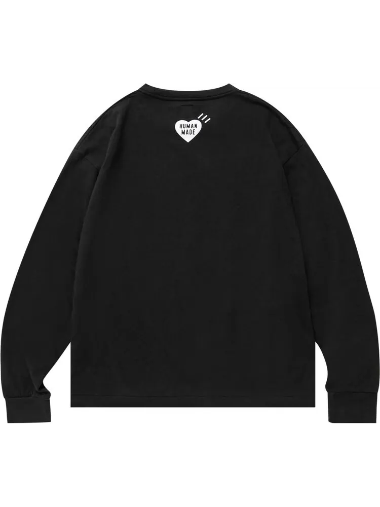 Футболка Human Made Tiger Long-Sleeve T-Shirt 'Black' — изображение 2 из 2, черный