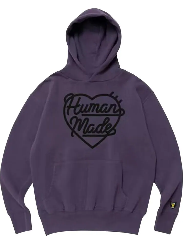 Толстовка Human Made Hooded Sweatshirt 'Purple' — изображение 1 из 2, фиолетовый