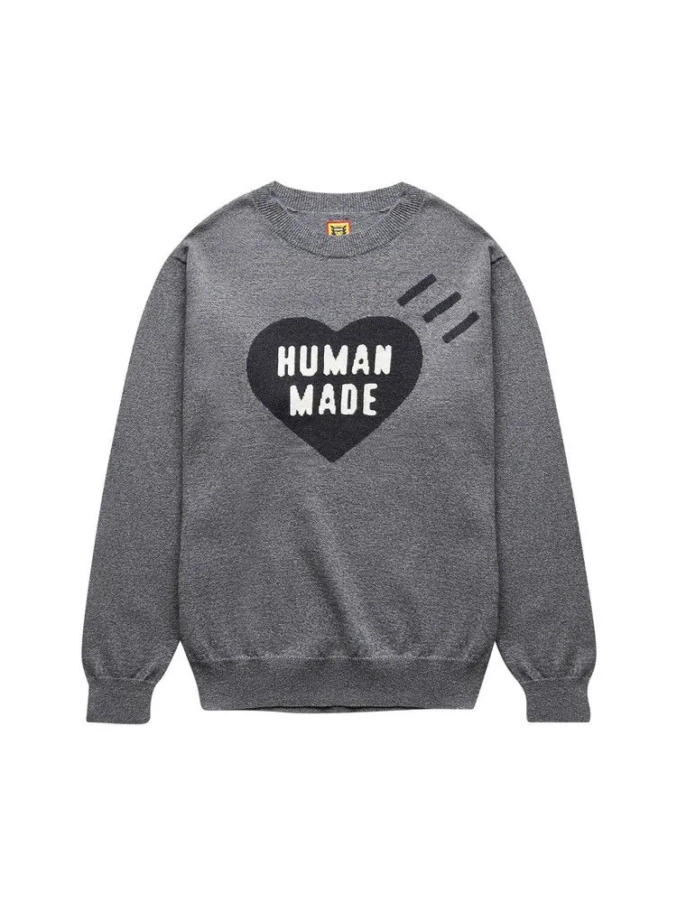 Топ Human Made Heart Knit — изображение 1 из 2, серый