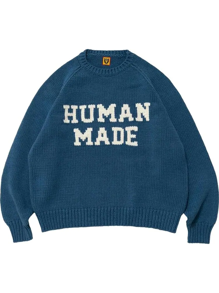Свитер Human Made Raglan Knit Sweater 'Blue' — изображение 1 из 2, синий