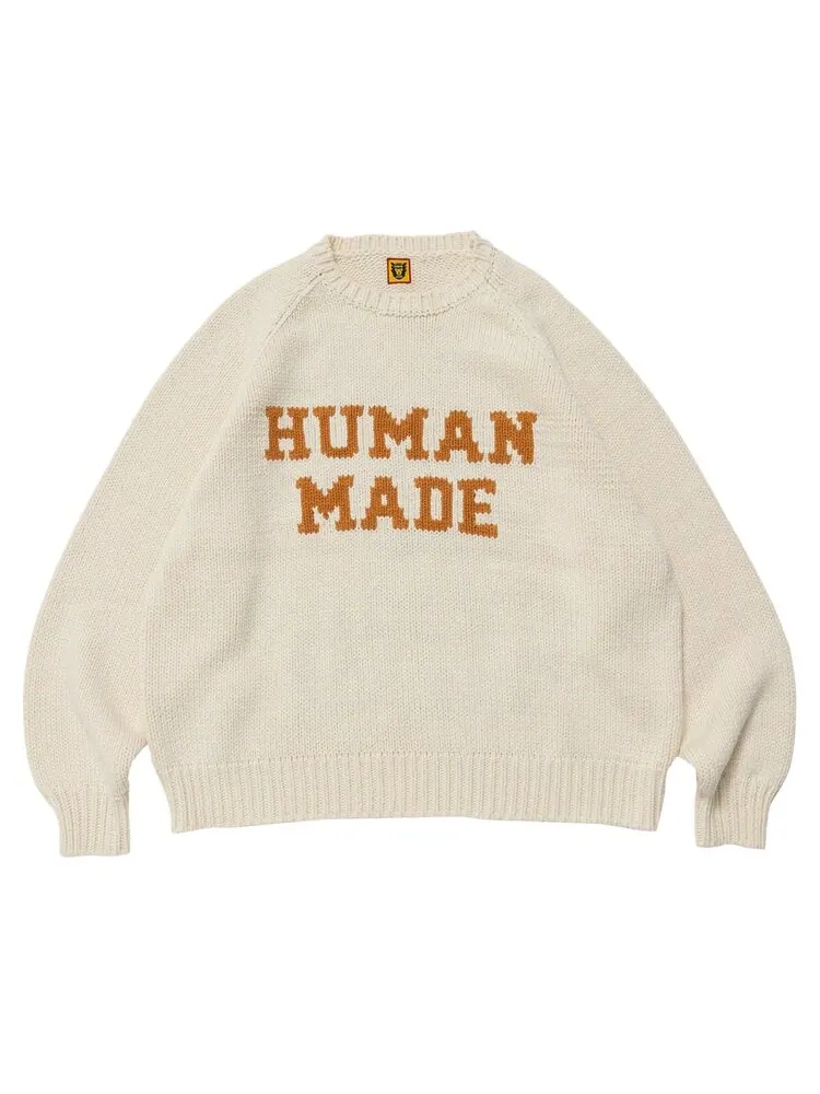 Свитер Human Made Raglan Knit Sweater 'White' — изображение 1 из 2, белый
