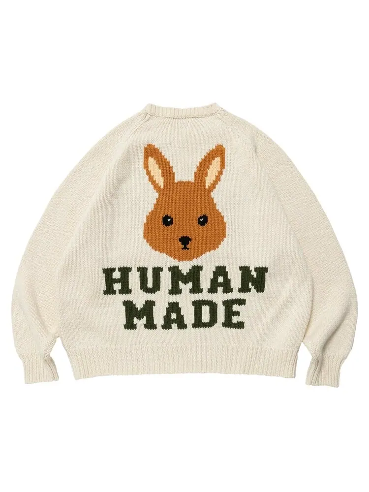 Свитер Human Made Raglan Knit Sweater 'White' — изображение 2 из 2, белый