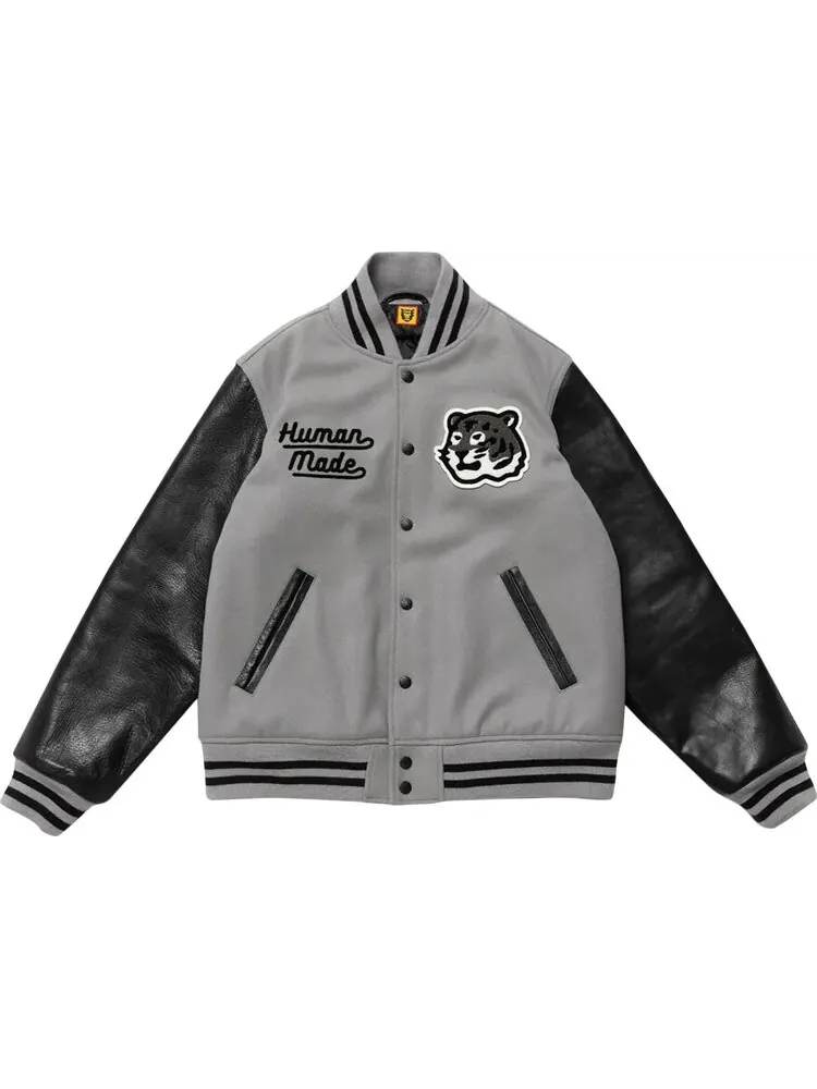Куртка Human Made Varsity Jacket 'Grey' — изображение 1 из 2, серый