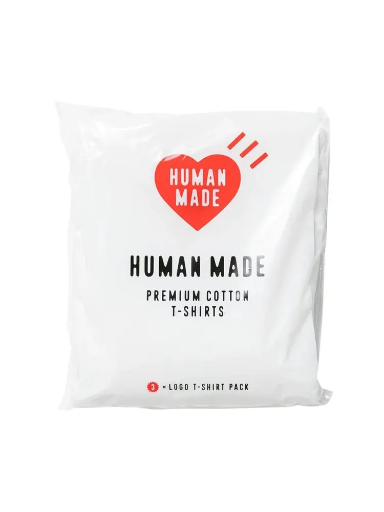 Футболка Human Made 3-Pack T-Shirt Set 'White' — изображение 2 из 2, белый