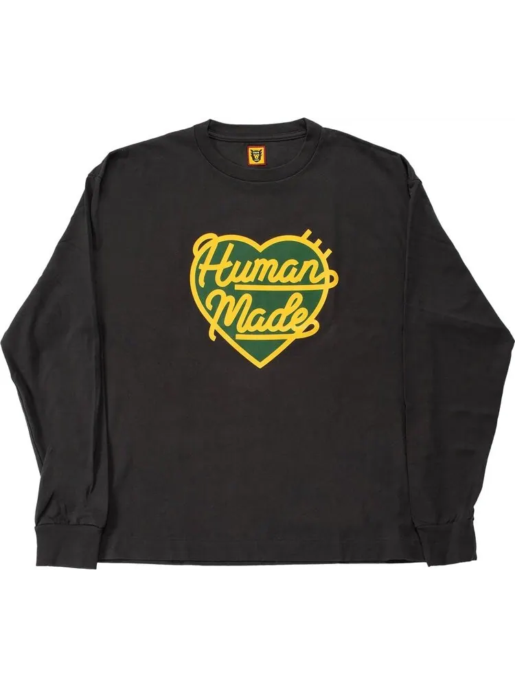 Футболка Human Made Graphic Long-Sleeve #4 'Olive' — изображение 1 из 1, зеленый