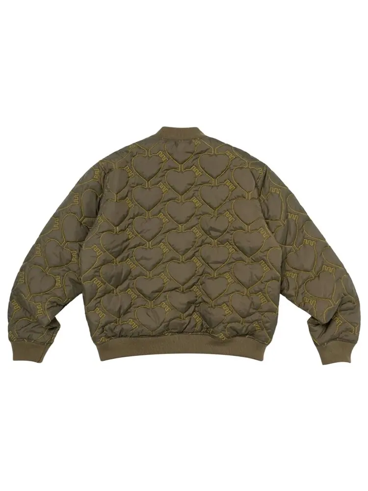 Куртка Human Made Heart Quilting 'Olive Drab' — изображение 2 из 2, зеленый