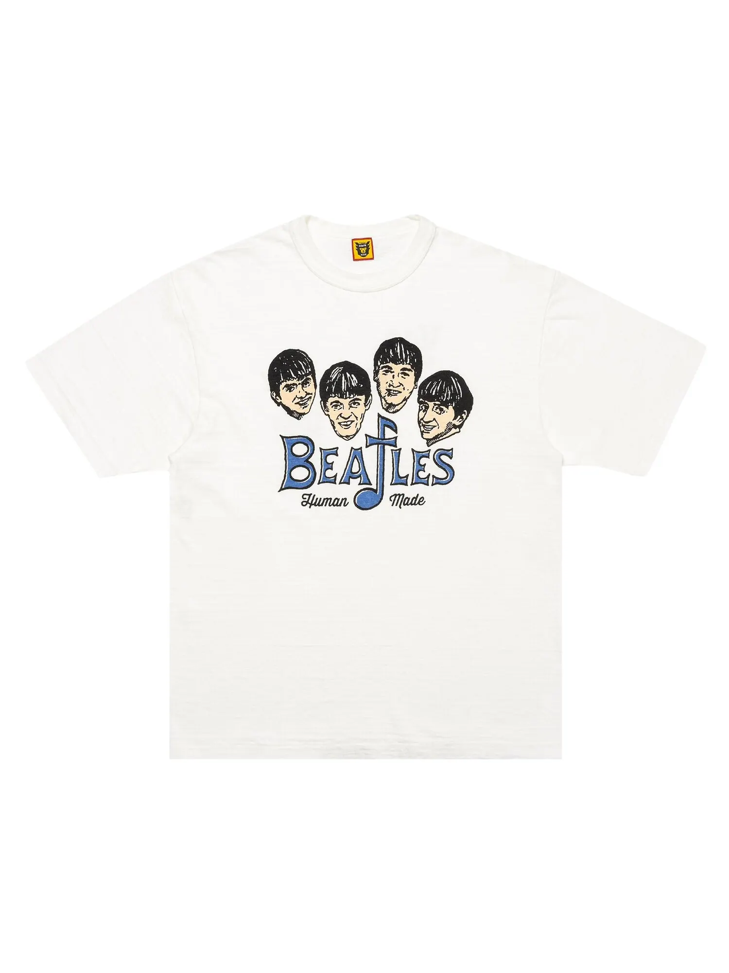 Футболка Beatles, сделанная человеком — изображение 1 из 2, белый