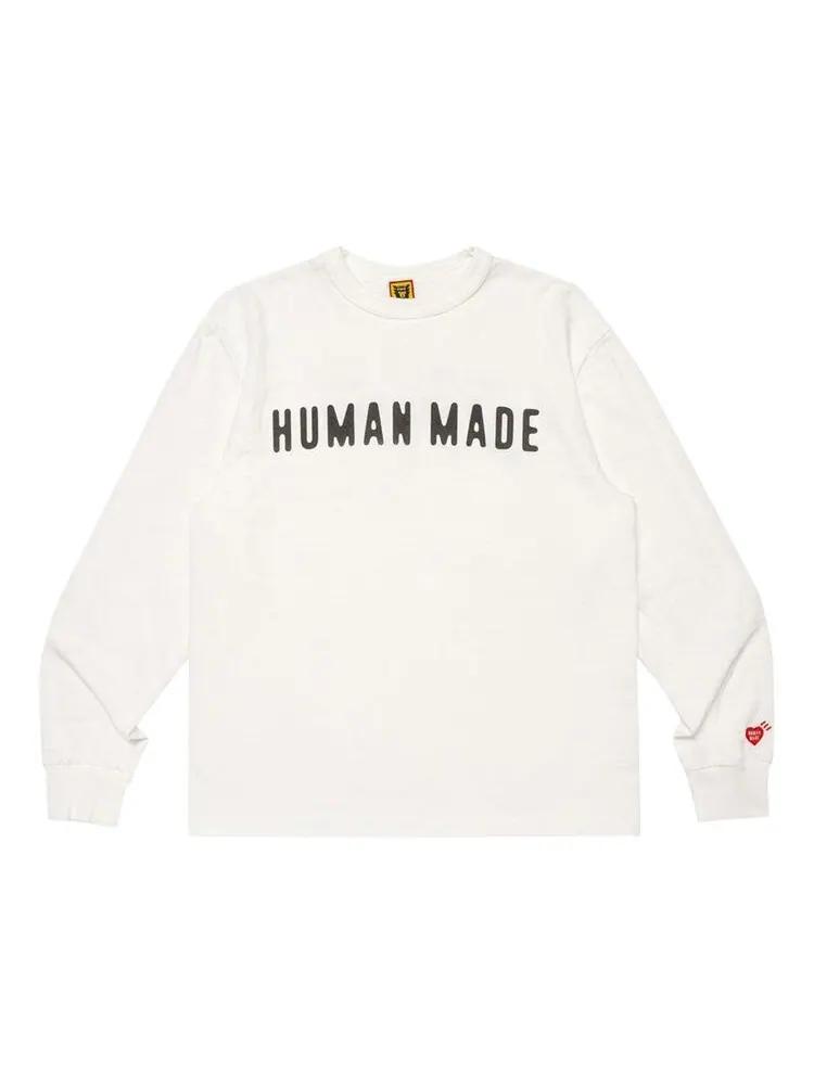 Футболка Human Made Graphic Long-Sleeve 'White' — изображение 1 из 2, белый
