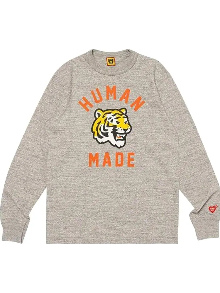 Футболка Human Made Graphic Long-Sleeve 'Grey' — изображение 1 из 1, серый