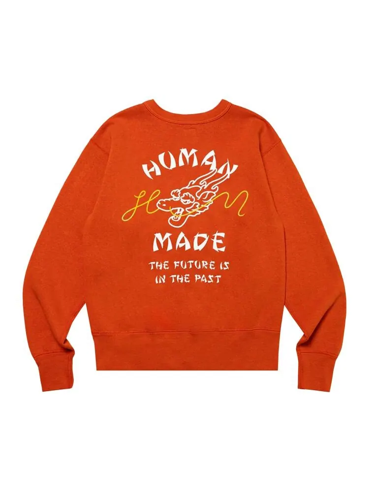 Толстовка Human Made Dragon Sweatshirt #2 Red — изображение 2 из 2, красный