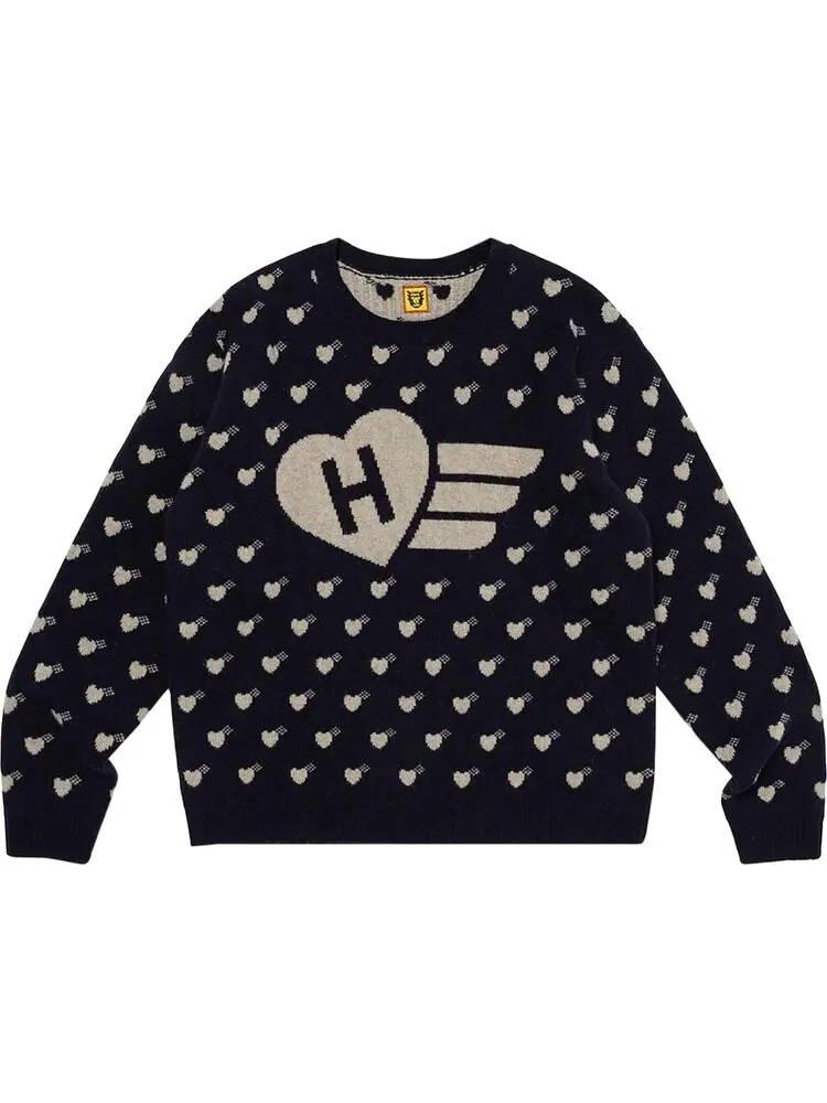 Свитер Human Made Heart Knit 'Navy'