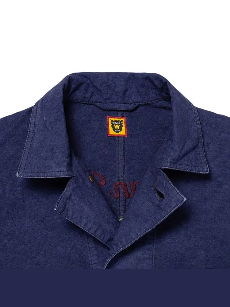 Куртка Human Made Garment Dyed Coverall Jacket Navy — изображение 3 из 3, темно-синий