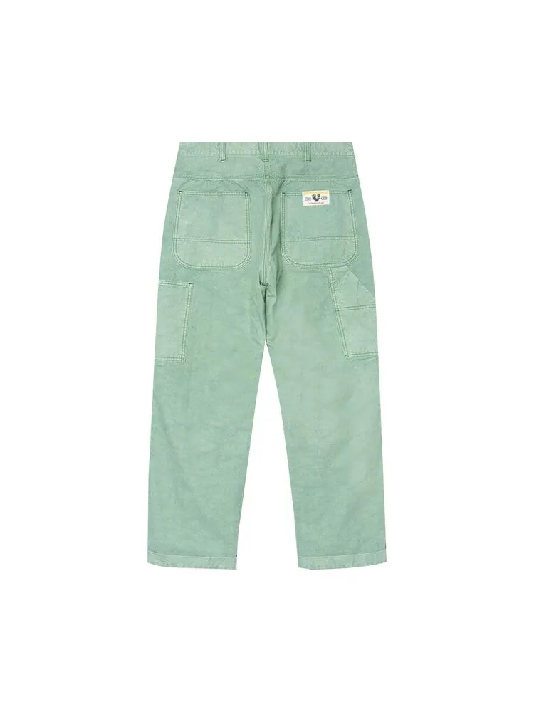 Брюки Human Made Garment Dyed Painter Pants — изображение 2 из 2, зеленый
