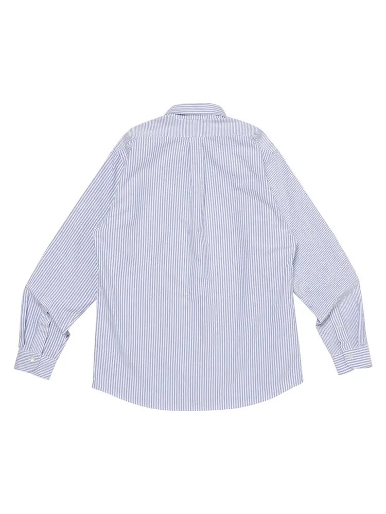 Рубашка Human Made Stripe Oxford Shirt — изображение 2 из 3, синий