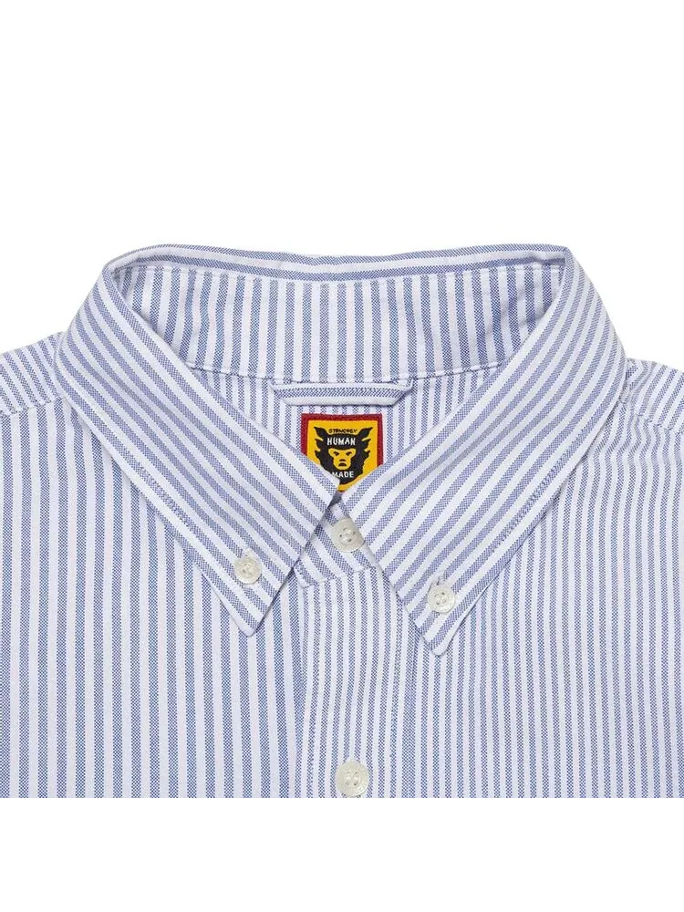 Рубашка Human Made Stripe Oxford Shirt — изображение 3 из 3, синий