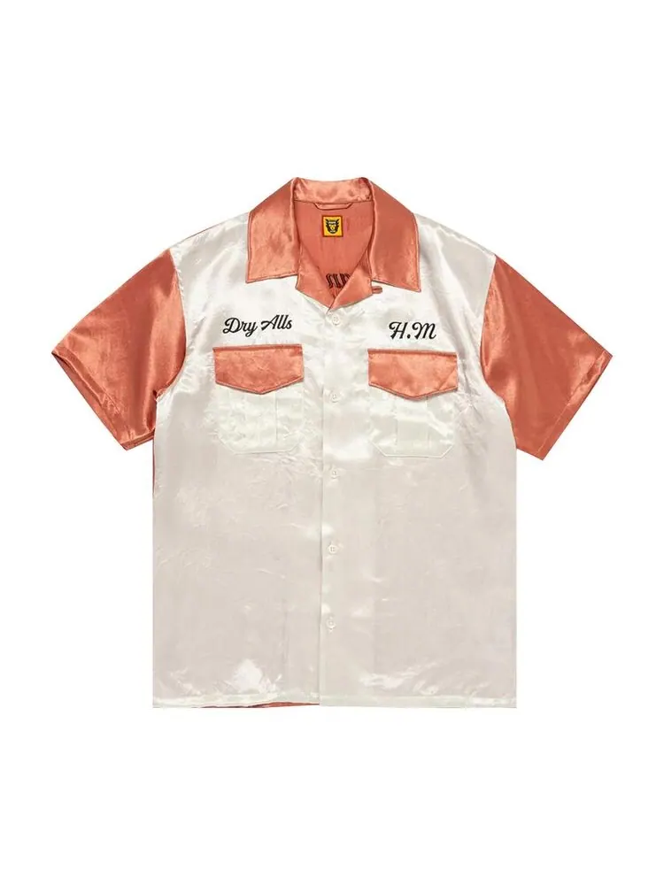 Рубашка Human Made Yokosuka Short-Sleeve Shirt Pink