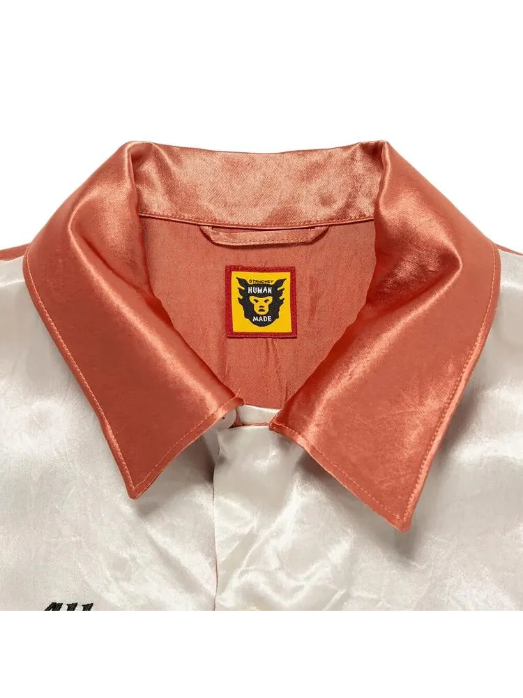 Рубашка Human Made Yokosuka Short-Sleeve Shirt Pink — изображение 3 из 3, розовый