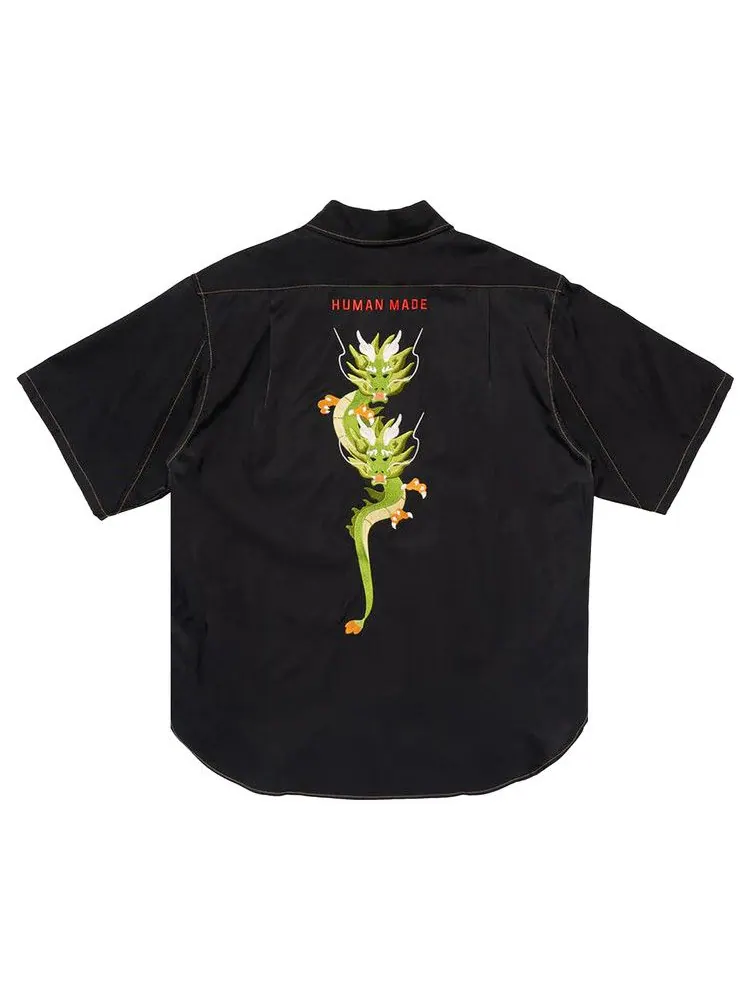 Рубашка Human Made Dragon Short-Sleeve Shirt — изображение 2 из 3, черный