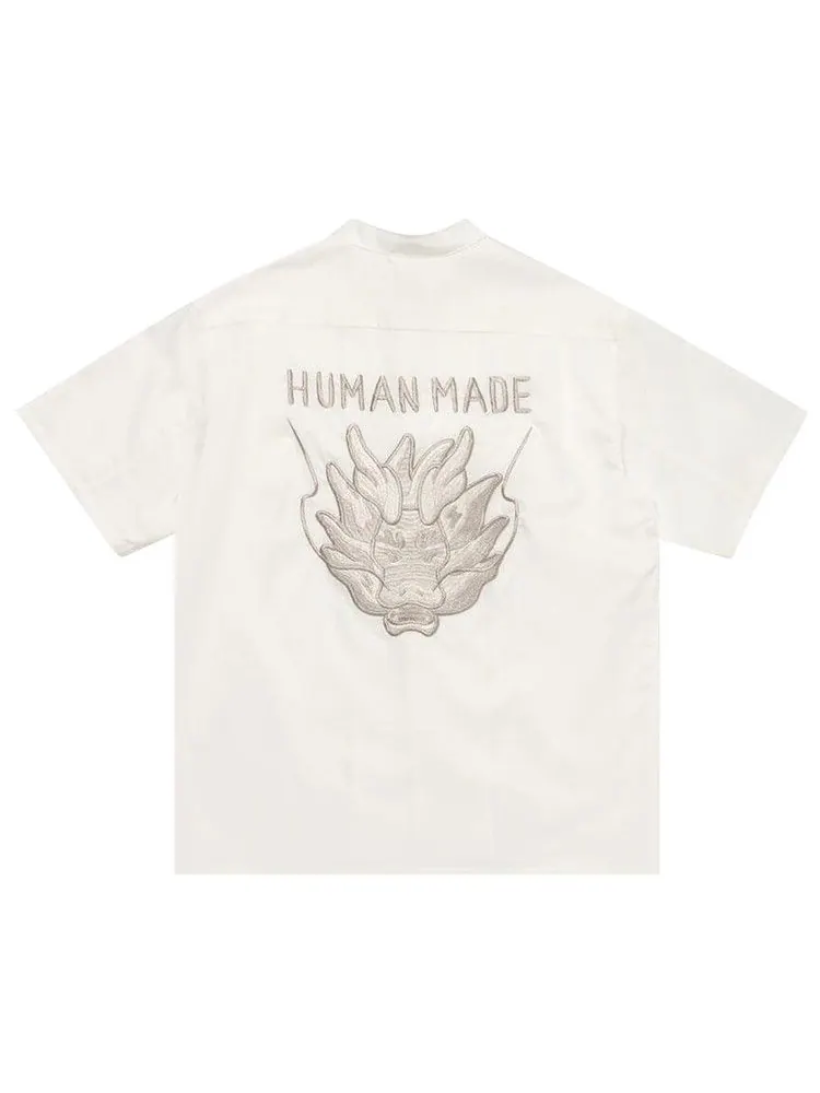 Рубашка Human Made China Short-Sleeve Shirt — изображение 2 из 3, белый