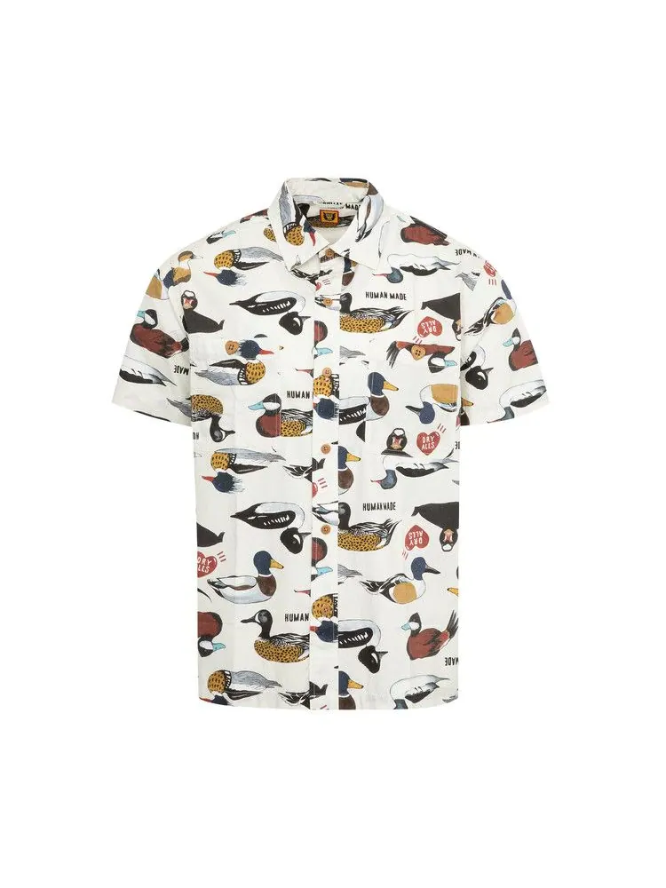 Рубашка Human Made Duck Short-Sleeve Shirt — изображение 1 из 2, белый