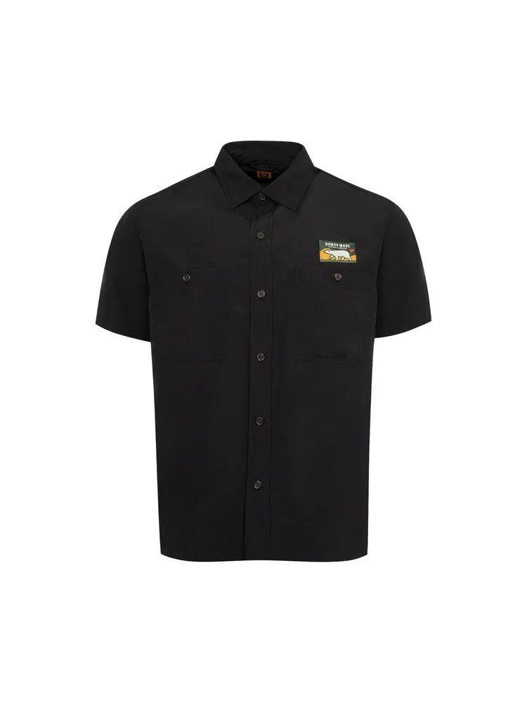 Рубашка Human Made Nylon Short-Sleeve Shirt — изображение 1 из 2, черный