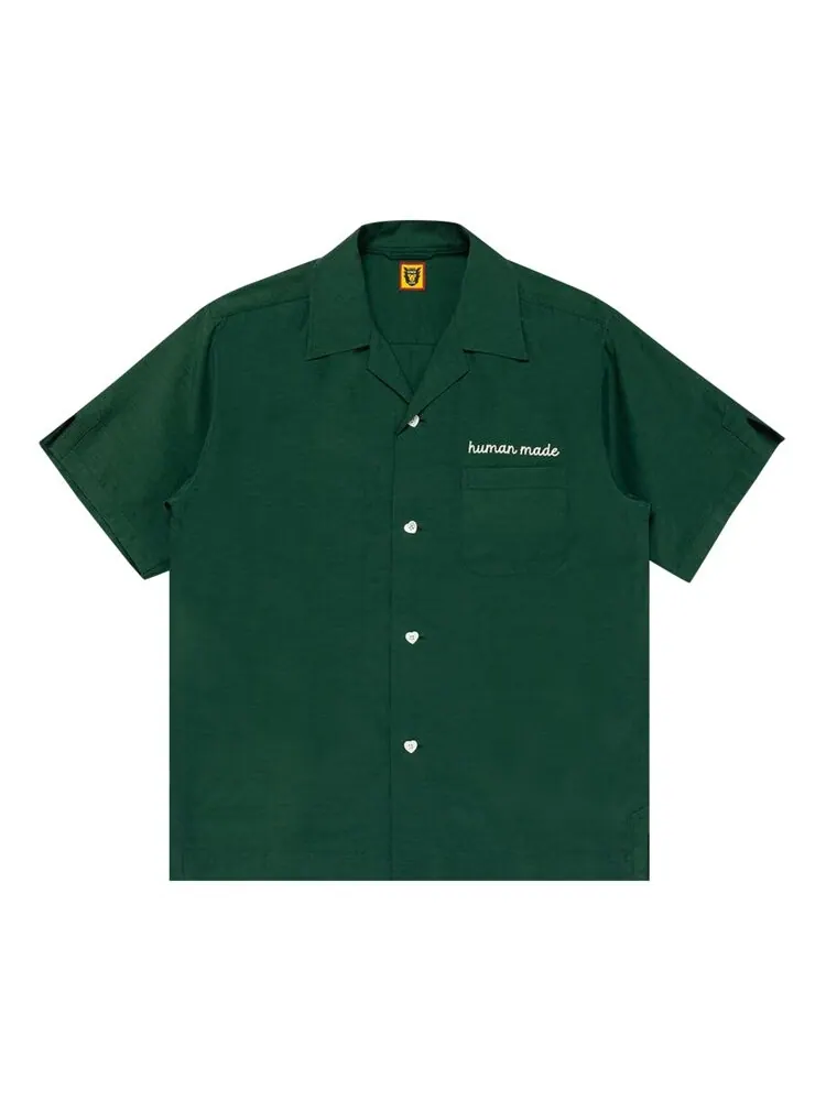 Рубашка Human Made Bowling Shirt — изображение 1 из 4, зеленый