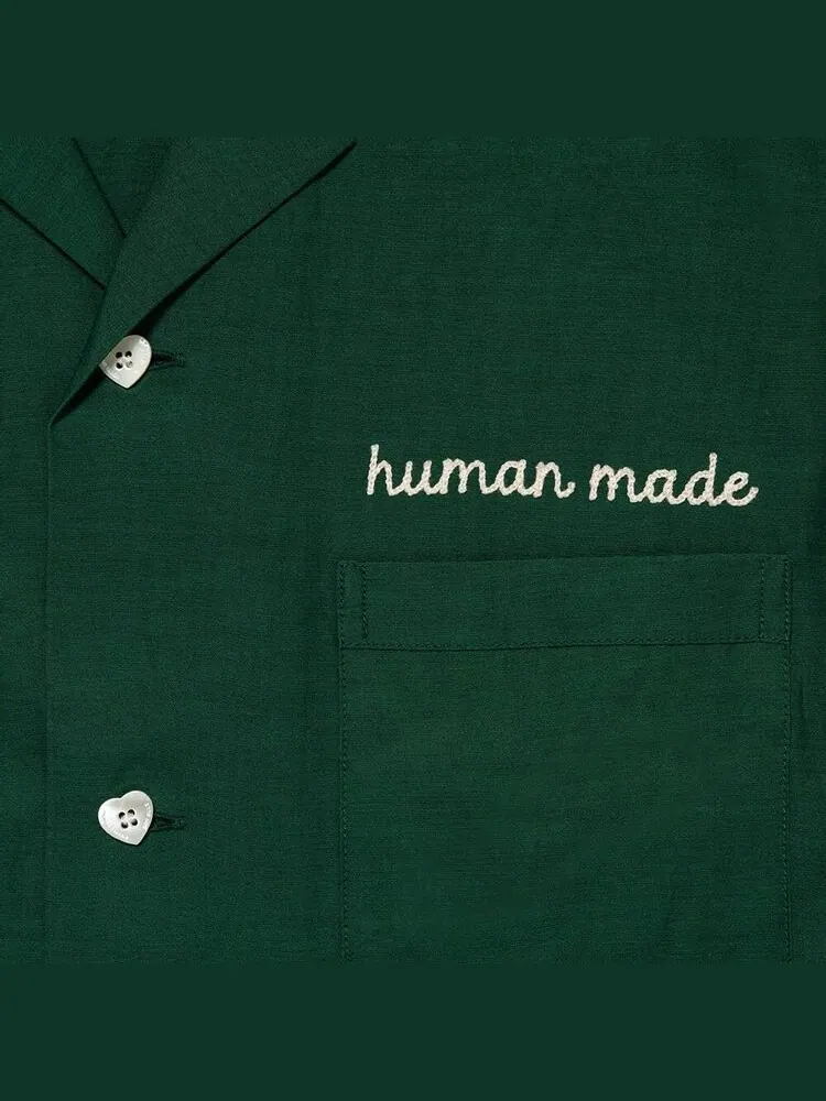 Рубашка Human Made Bowling Shirt — изображение 3 из 4, зеленый