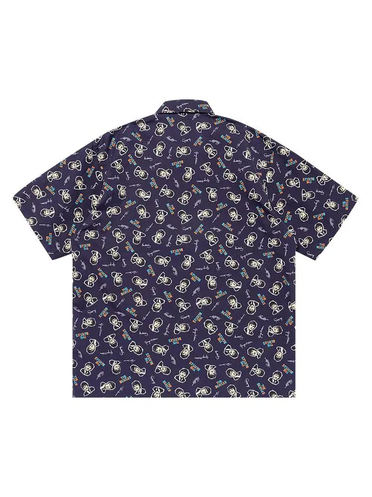Рубашка Human Made Beatles Aloha Shirt — изображение 2 из 3, темно-синий