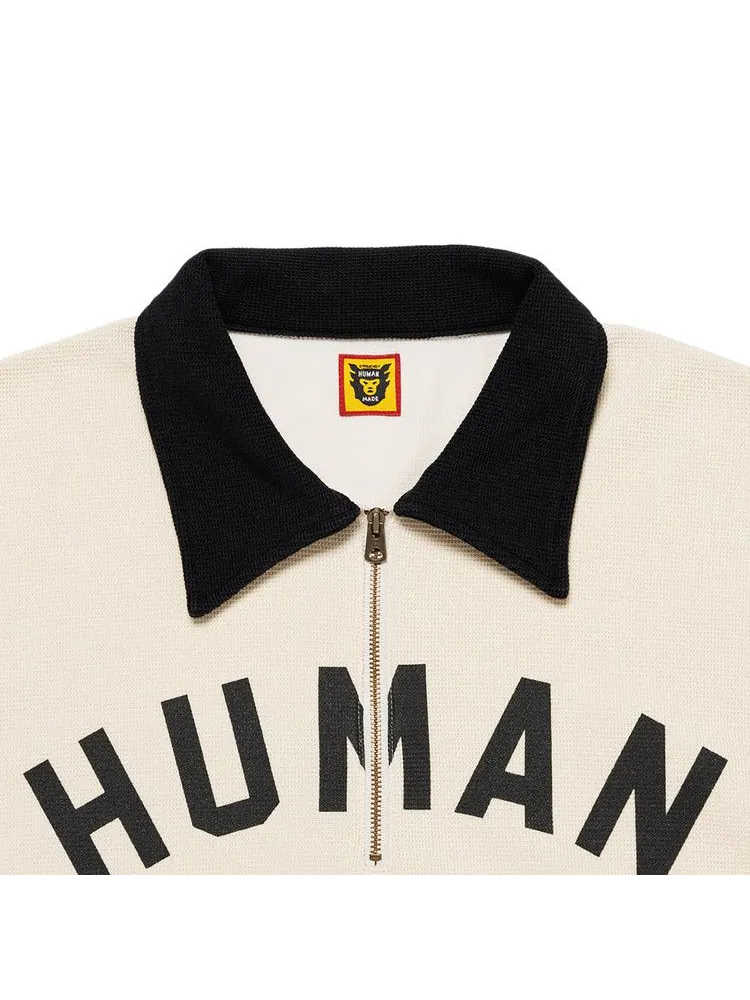 Футболка Human Made Zip-Up Long-Sleeve T-Shirt — изображение 3 из 3, черный