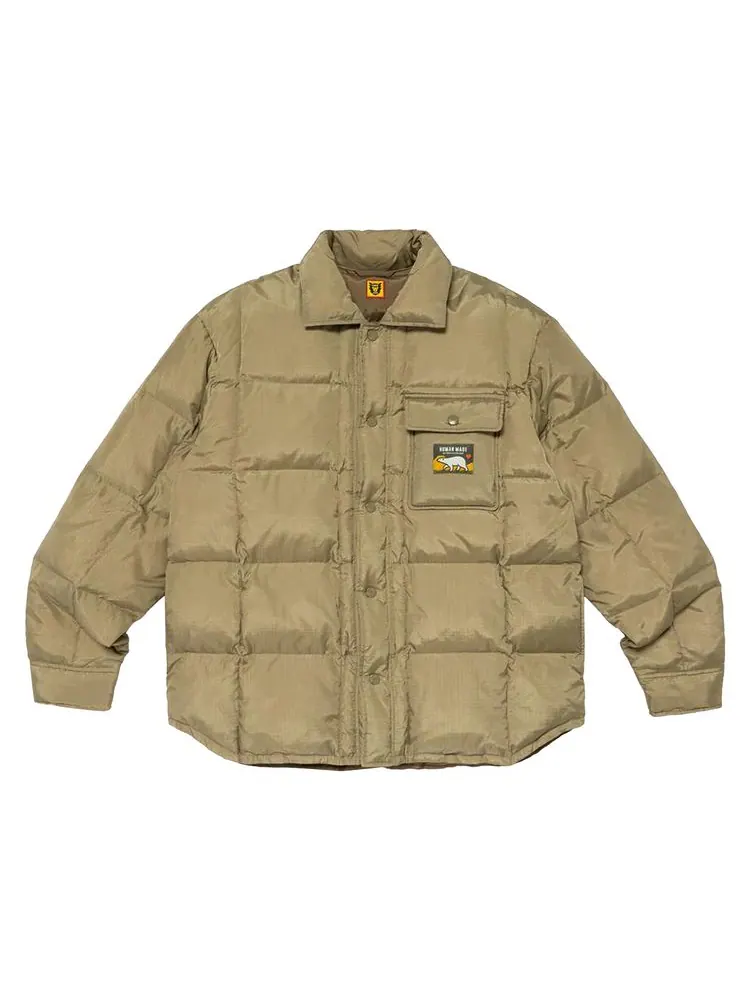 Куртка Human Made Down Shirt Jacket 'Olive Drab'