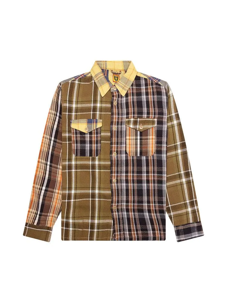 Рубашка Human Made Crazy Check Long-Sleeve Shirt