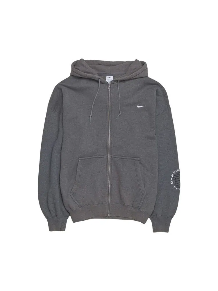 Худи Nike x Martine Rose Full-Zip Hoodie 'Charcoal Grey/White' — изображение 1 из 2, серый