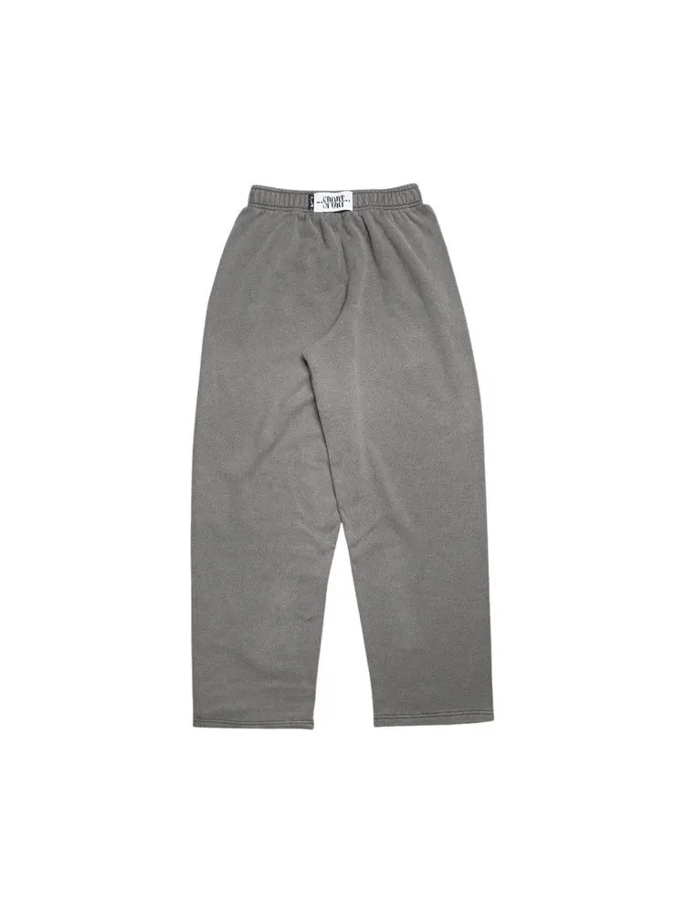Спортивные брюки Nike x Martine Rose Fleece Pants 'Charcoal Grey/White' — изображение 2 из 2, серый