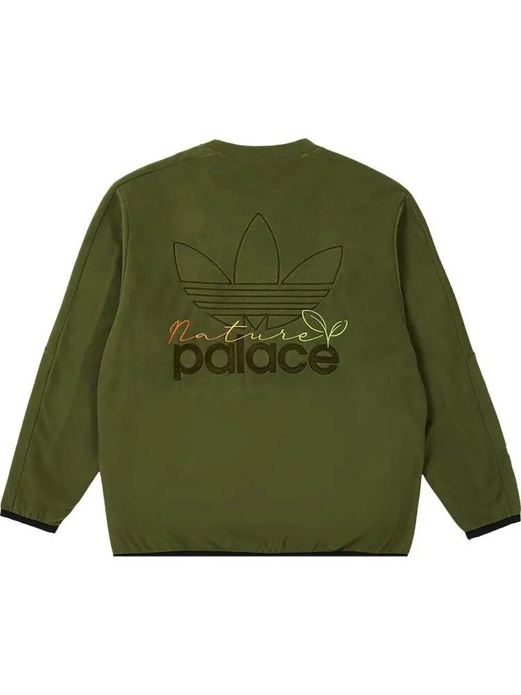 Толстовка Palace x adidas Nature Crew 'Wild Pine' — изображение 2 из 2, зеленый