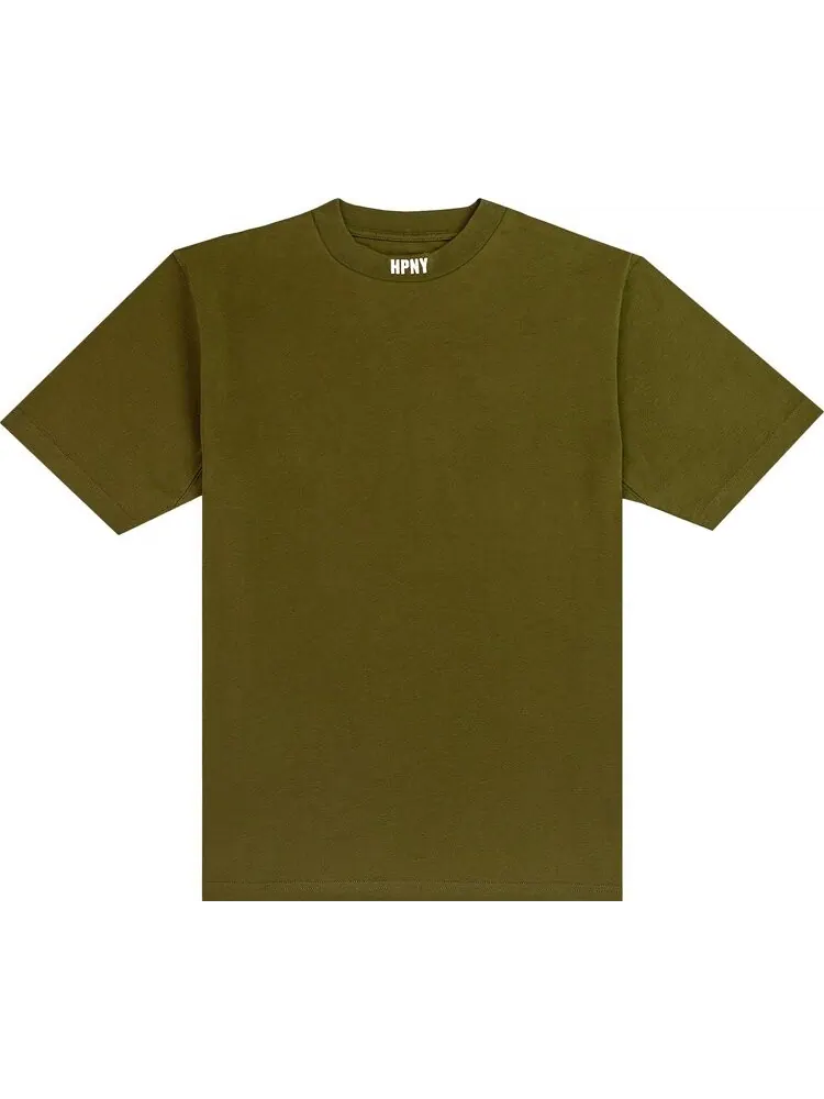 Футболка Heron Preston HPNY EMB SS Tee 'Dark Olive/White' — зеленый