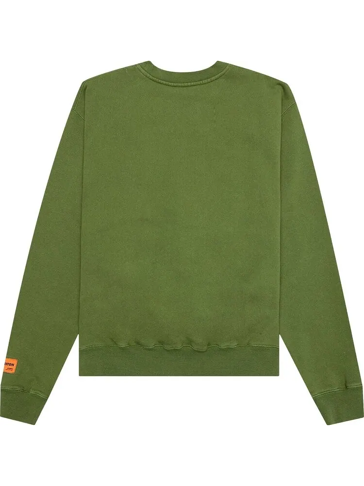 Толстовка Heron Preston OS Heron Crewneck 'Green/Yellow' — изображение 2 из 2, зеленый