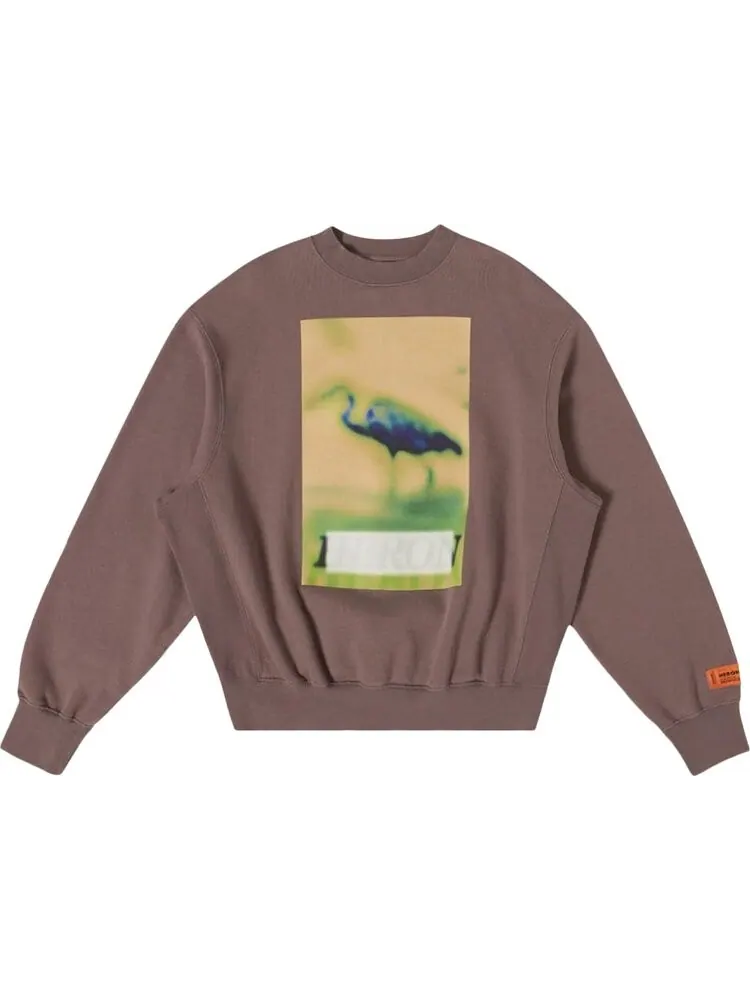 Толстовка Heron Preston Heron Censored Crewneck 'Grey/Yellow' — серый