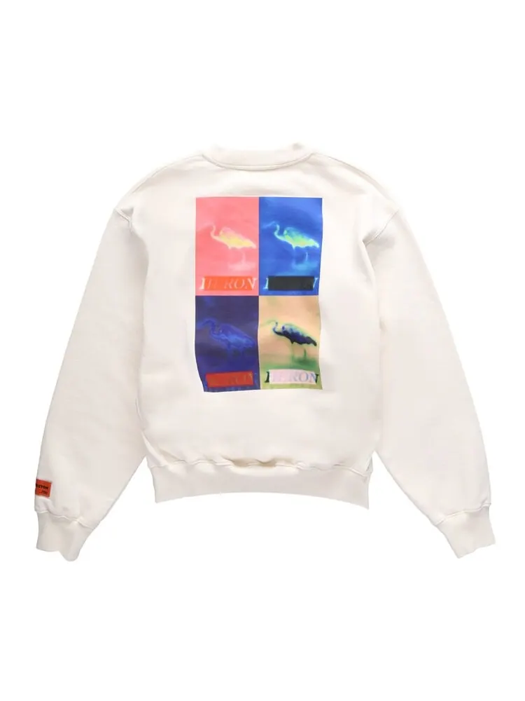 Толстовка Heron Preston Heron Censored Crew 'White/Multicolor' — изображение 2 из 2, белый