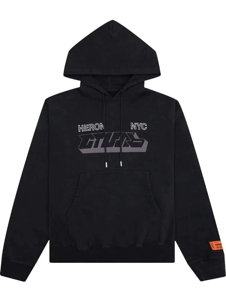 Худи Heron Preston CTNMB Spray Hoodie 'Black/Grey'