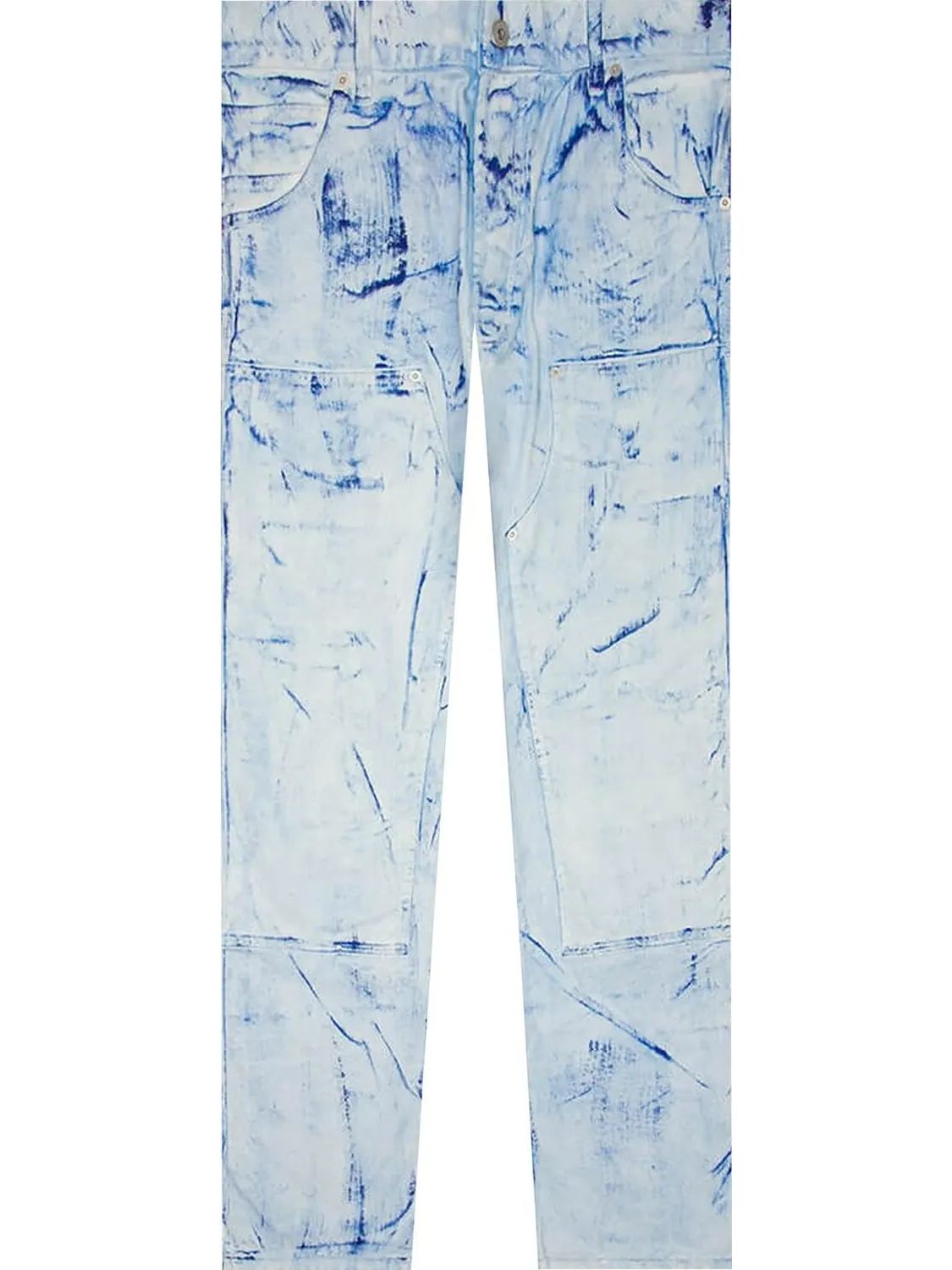 Джинсы Heron Preston Overdyed Spray Canvas Carpenter Jeans 'Blue'