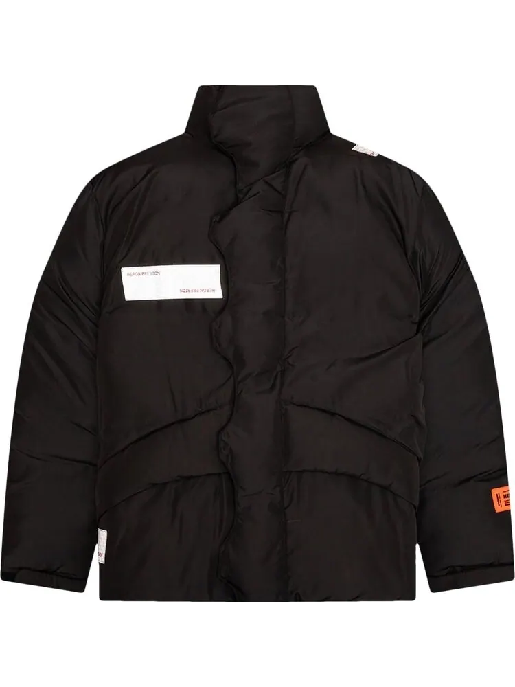 Пуховик Heron Preston Hiking Tape Puffer Jacket 'Black'
