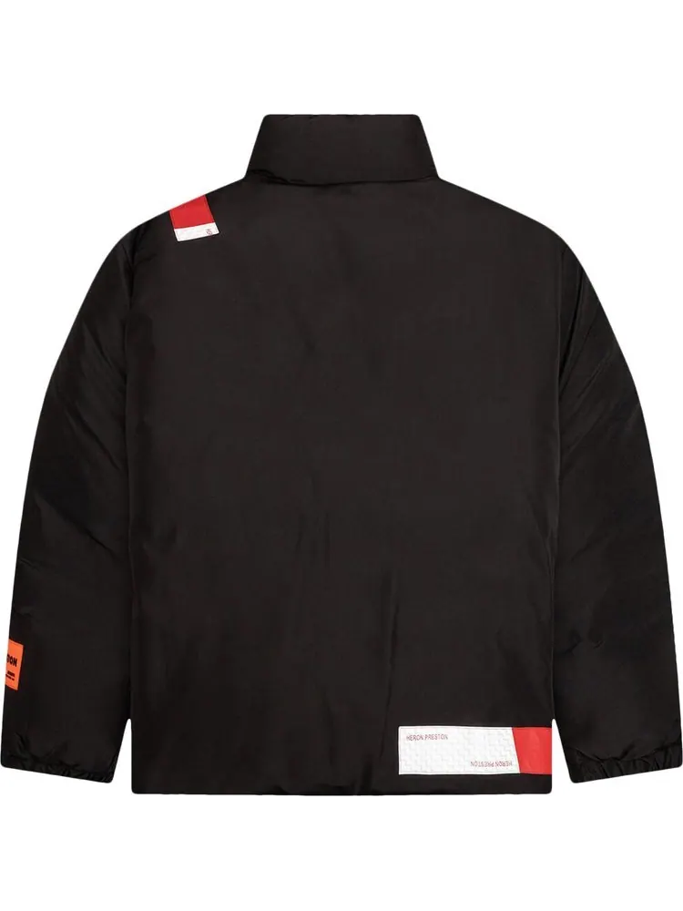 Пуховик Heron Preston Hiking Tape Puffer Jacket 'Black' — изображение 2 из 2, черный